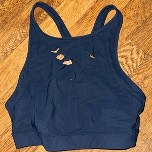 ALO Yoga Navy  Sports Bra In XS